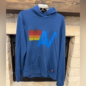 Aviator Nation Logo Relaxed Pullover Hoodie - XL